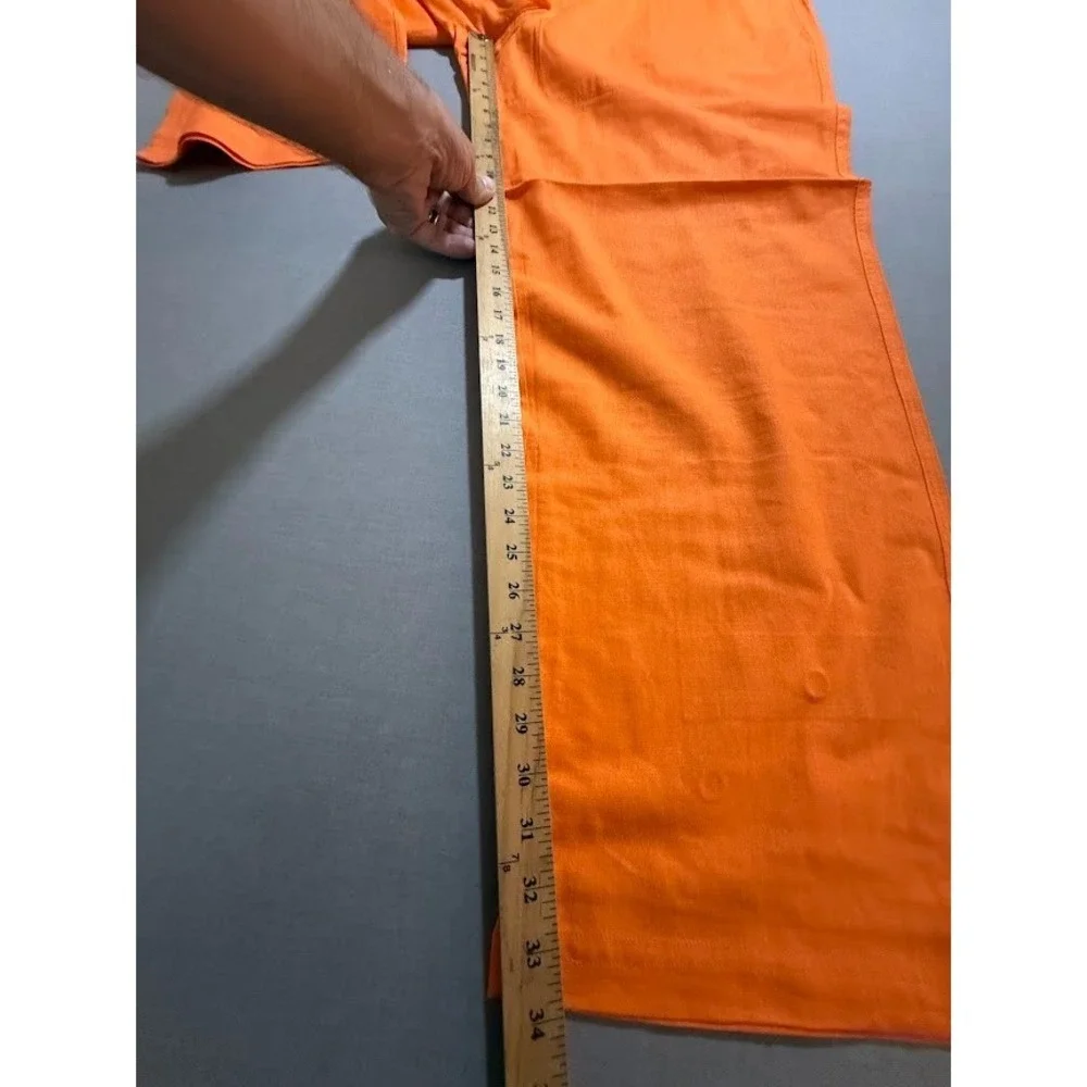 VZ Pants Mens‎ 3XL Orange Chino Straight Pleated Dress Men 40x34.